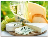 Artland Wandbild »Käse & Wein«
