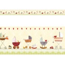 Wall-Art, Wall-Art Wandtattoo »Baby Bett Bordüre Kinderwagen«