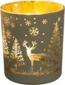 Creativ deco Teelichthalter »Weihnachtsdeko«, (4 St.), mit goldfarbener Innenseite
