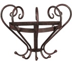 Ambiente Haus Garderobenhaken »Garderobe mit Keramik - antikbraun 34cm«