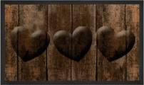 Fussmatte, »3 Hearts«, HANSE Home, rechteckig, Höhe 5 mm, maschinell getuftet