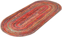 wash+dry by Kleen-Tex Fussmatte »Wovells«, oval, 9 mm Höhe, Schmutzfangmatte, rutschhemmend, In- und Outdoor geeignet, waschbar