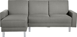 Max Winzer® Schlafsofa mit Recamiere »Just Fresh« mit Rückenverstellung, inklusive Stauraumhocker