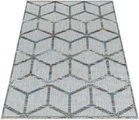 Ayyildiz Teppiche Teppich, rechteckig, 8 mm Höhe, Flachflor mit Hoch-Tief-Struktur, In-und Outdoor geeignet