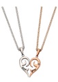 Firetti Schmuckset »Herz, Tribal-Motiv mit Schriftzug ´´love you´´«
