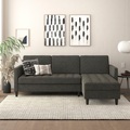 Dorel Home Ecksofa »Presley«, Ecksofa mit Bett-Funktion und Stauraum, verstellbare Rückenlehne