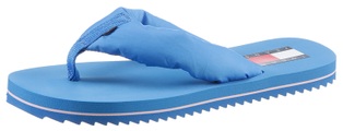 Tommy Jeans Zehentrenner »FLAG EVA BEACH SANDAL«, mit wattierten Bandagen