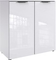 Wimex Kommode »level36 D by fresh to go«, 2-türig mit soft-close Funktion, lackierte Front, schwarze Griffe