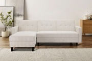 Dorel Home Ecksofa »Hartford«, mit Bettfunktion und Stauraum, Recamiere beidseitig montierbar