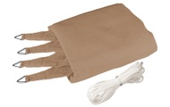 Windhager - Sonnensegel 400 cm, Quadratisch, Schilf