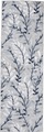 carpetfine Läufer »Deja 100«, rechteckig, 4 mm Höhe, robustes Flachgewebe, Motiv- Floral Palmenblätter, Hoch-Tief Effekt, In- und Outdoor geeignet, Wetterfest und UV-beständig für Balkon, Terrasse, Garten, Aussenbereich,Wohnzimmer, Schlafzimme
