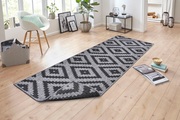 NORTHRUGS Läufer »Malta«, rechteckig, 5 mm Höhe, In/- Outdoor geeignet, Rauten Design, Wohnzimmer, Balkon, Terrasse, Flur, Diele, Robust, Pflegeleicht, Flachgewebe
