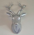 Ambiente Haus Tierfigur »Hirsch Wanddeko - silber (H) 29cm«