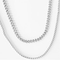 FIRETTI, Firetti Statementkette »Schmuck Geschenk, 2-reihig«, zu Hoodie, Kleid, Shirt, Jeans, Sneaker! Anlass Geburtstag Weihnachten