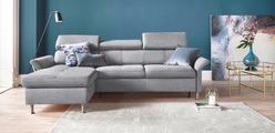 exxpo - sofa fashion Ecksofa, inkl. Kopf- bzw. Rückenverstellung, wahlweise mit Bettfunktion und Bettkasten