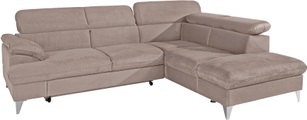 COTTA Ecksofa »Caluso«, inklusive Kopfteilverstellung, wahlweise mit Bettfunktion