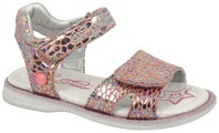 TOM TAILOR Riemchensandale, im Metallic Look