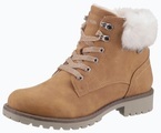 CITY WALK Schnürboots, mit Fellimitat-Kragen