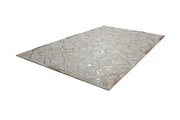 Kayoom Teppich »Spark 410«, rechteckig, 100% Leder, Unikat, fusselarm, Allergiker & Fussbodenheizung geeignet