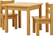 Hoppekids Kindersitzgruppe »MADS Kindersitzgruppe«, (Set, 5 tlg., 1 Tisch, 4 Stühle), in vielen Farben, mit vier Stühlen