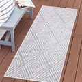 Carpet City Teppich »Outdoor«, rechteckig, 5 mm Höhe, Wetterfest & UV-beständig, für Balkon, Terrasse, Wintergarten, Flachgewebe, auch in quadratischer Form erhältlich