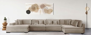 Guido Maria Kretschmer Home&Living Wohnlandschaft »Skara XXL«, Lounge-Sofa XXL mit Federkern-Polsterung, in vielen Bezugsvarianten, auch recycelt