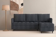 Dorel Home Ecksofa »LINDHUS, L-Form, verschiedene Stellvarianten, Schlaf-Liege«, Modulsofa, Recamiere, grosser Bettkasten, Cord, Chenille