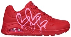 Skechers Sneaker »UNO DRIPPING IN LOVE«, mit Herzen-Graffity-Print