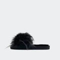 Flip Flop Pantolette »HAIRY*POOL«, in flauschiger Optik