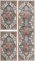 Carpet City Bettumrandung »Novel 8631«, (3 tlg.), mit Fransen, Wohnzimmer, Bettvorleger, Läufer-Set für das Schlafzimmer