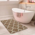 Paco Home Badematte »Side 506«, Höhe 25 mm, rutschhemmend beschichtet, fussbodenheizungsgeeignet, Badteppich, Rauten Design, waschbar, rechteckig & rund erhältlich