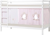Hoppekids, Hoppekids Etagenbett, Liegefläche 90x200 cm, mit Textilset und wahlweise mit Matratze