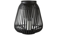 Villa Collection, Villa Collection - Laterne Bambus, 35 cm, Schwarz