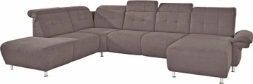 Places of Style Wohnlandschaft »Manhattan«, 2 Sitze mit elektrischer Relaxfunktion, verstellbare Armlehnen