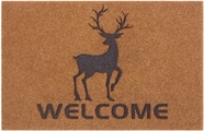 White Label - Fussmatte - 45 x 70 cm - Braun und Schwarz