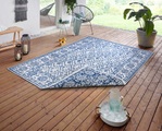 NORTHRUGS Teppich »Curacao«, rechteckig, 5 mm Höhe, In-und Outdoor geeignet, Wohnzimmer, Balkon, Terrasse, Garten, Robust, Pflegeleicht, Flachgewebe, Wendbar