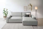 Home affaire Ecksofa »NEU: SHERWOOD XXL 284, Big-Sofa L-Form, tiefe Sitzfläche 95 cm, Cord«, Recamiere rechts/links, als Schlafsofa stellbar, Cord u. Leinenoptik
