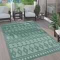 Paco Home Teppich »Livorno 671«, rechteckig, 14 mm Höhe, Uni Farben, Scandi Design, Rauten Muster, Hoch-Tief Effekt, In- und Outdoor geeignet, ideal im Wohnzimmer & Schlafzimmer