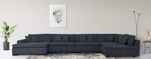 Guido Maria Kretschmer Home&Living Wohnlandschaft »Skara«, (5 St.), Lounge-Sofa mit Federkern-Polsterung, in vielen Bezugsvarianten, auch recycelt
