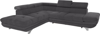 COTTA Ecksofa, inklusive Kopf- und Armteilverstellung, wahlweise mit Bettfunktion