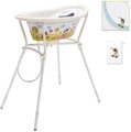 Rotho Babydesign Wannenständer StyLe, Sterntaler Emmi mit Baby Badewanne, Kapuzenhandtuch und Waschhandschuh
