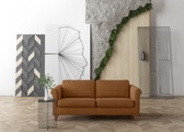 machalke® 2,5-Sitzer »amadeo«, Ledersofa mit geschwungenen Armlehnen, Breite 180 cm