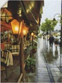 Artland, Artland Wandbild »Restaurant Lampen«, Restaurant & Cafés, (1 St.), in vielen Grössen & Produktarten - Alubild / Outdoorbild für den Aussenbereich, Leinwandbild, Poster, Wandaufkleber / Wandtattoo auch für Badezimmer geeignet