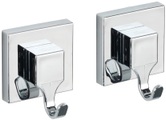 Wenko - Vacuum-Loc® Wandhaken Quadro, 2er Set, Befestigen ohne bohren
