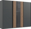 Fresh To Go Schwebetürenschrank »Atlanta«, mit Akustikpaneel Optik (3D Leisten)