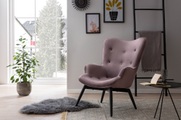 mutoni casual, Sessel Samt rosa