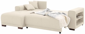Home affaire Ecksofa »Viborg«, mit Regal in der Armlehne, wahlweise mit Bettfunktion