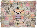 Bruno Banani Wanduhr »Letter Puzzle«