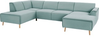 andas Wohnlandschaft »Janek«, mit Federkern und Keder in scandinavischem Design