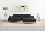 sit&more Ecksofa »Cabrio«, mit Sitztiefen- und Armteilverstellung sowie Federkern, 2 Nierenkissen